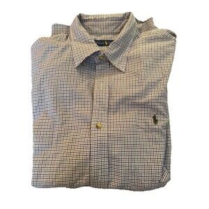 Polo Ralph Lauren‎ Oxford Shirt Mens XL Purple/Green Plaid Pony